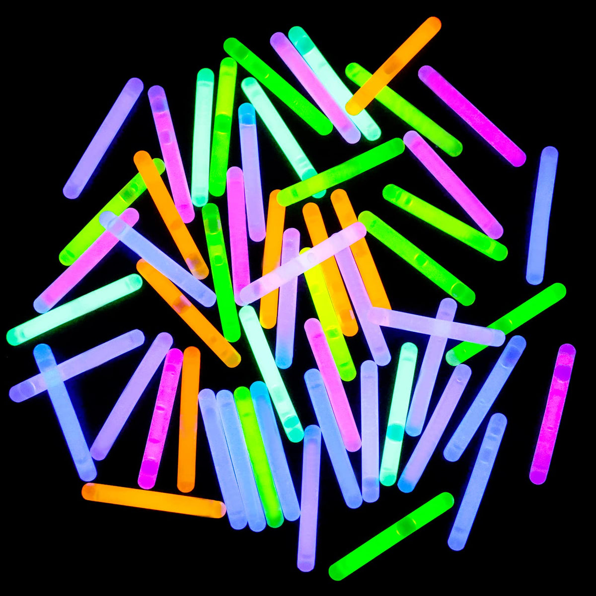 MGparty 72 Easter Glow Eggs with 108 Mini Glow Sticks | Glow-in-The-Dark Egg Hunt Kit