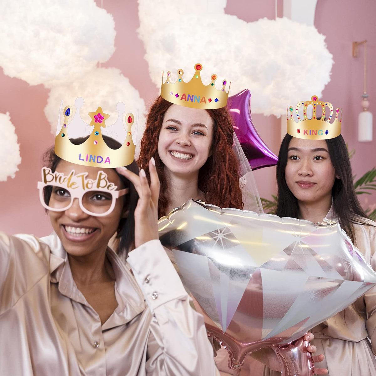 MGZTTHW Gold Paper Crowns – 25 DIY Crown Hats for Parties & Classroom
