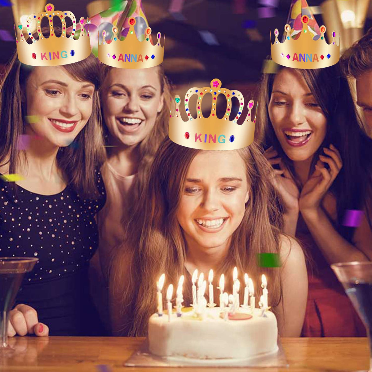 MGZTTHW Gold Paper Crowns – 25 DIY Crown Hats for Parties & Classroom