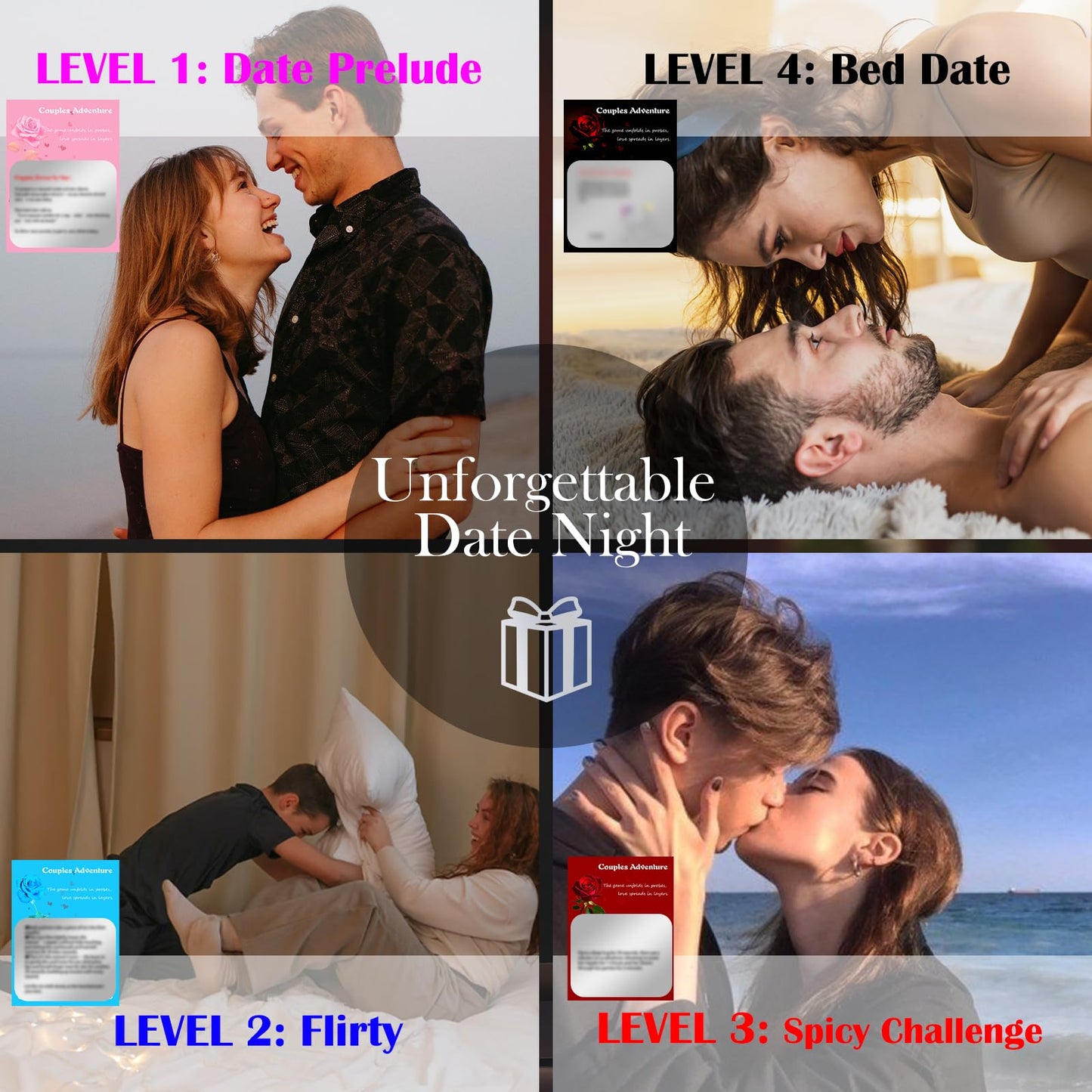 MHYHLQ Scratch Off Card Couples Game – 60 Spicy Date Night Ideas for Adults