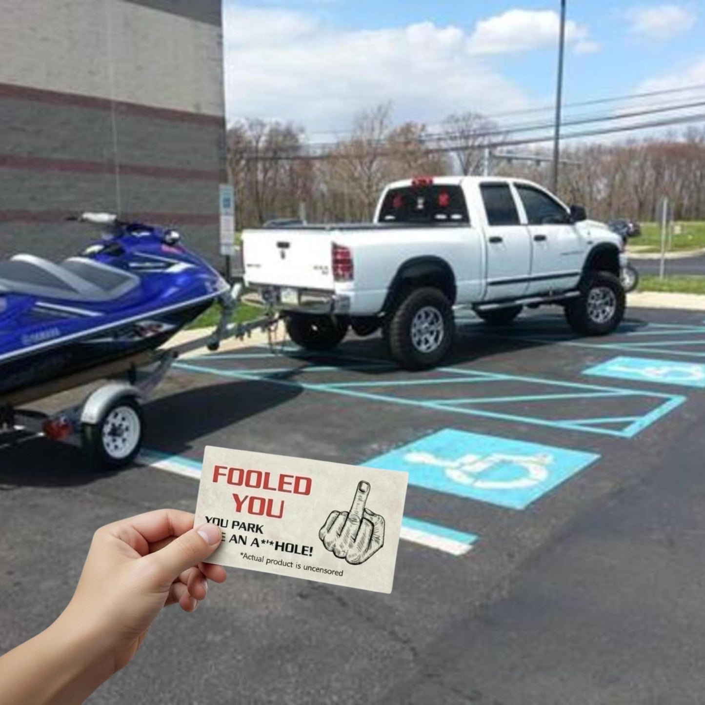 Miami Graphic Solutions You Park Like An A-hole Bad Parking Prank Cards - 50 Pack