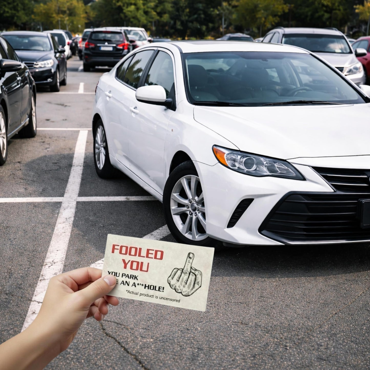 Miami Graphic Solutions You Park Like An A-hole Bad Parking Prank Cards - 50 Pack