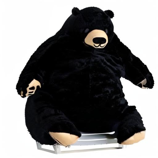 MIAOHAHA 23.6in Teddy Bear Plush – Large 60cm DJUNGELSKOG-Style Plush for Kids & Home Decor