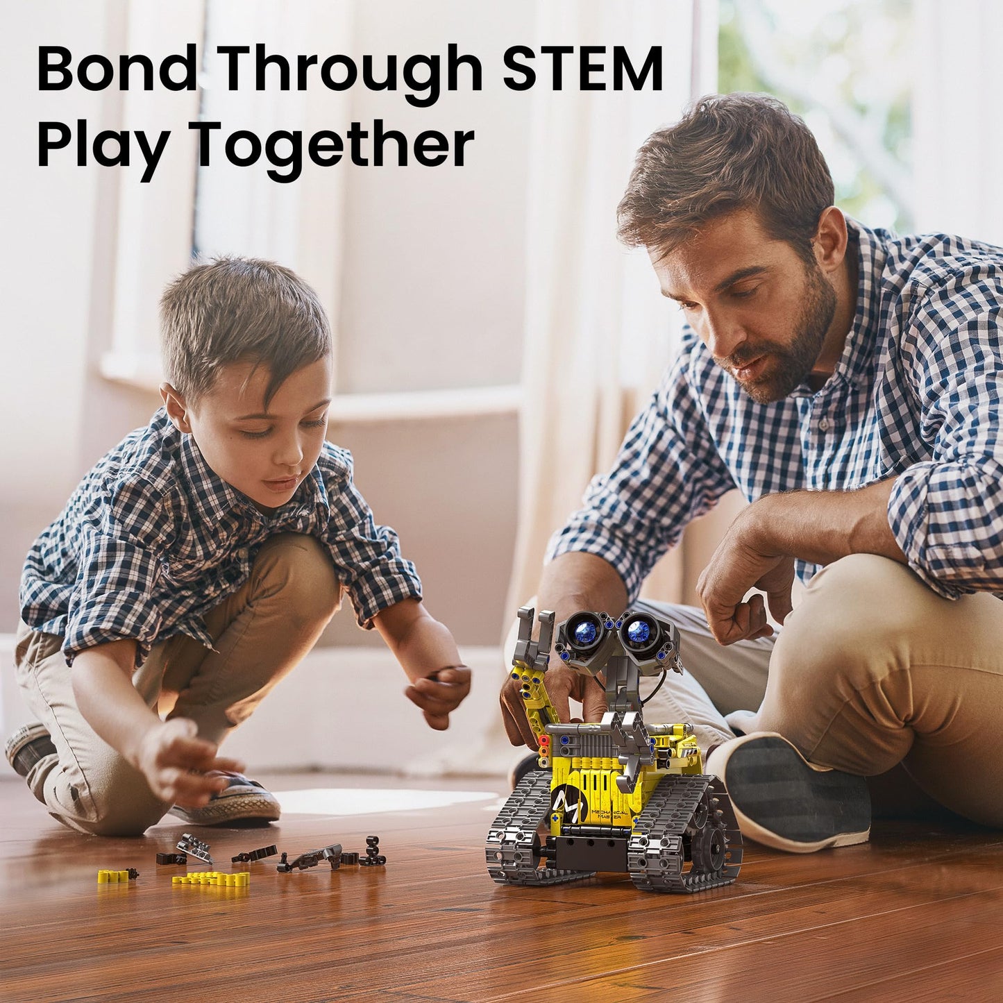 Mibido STEM Robot Building Kit 5-in-1 with Remote Control | 488 Pieces for Ages 8-12
