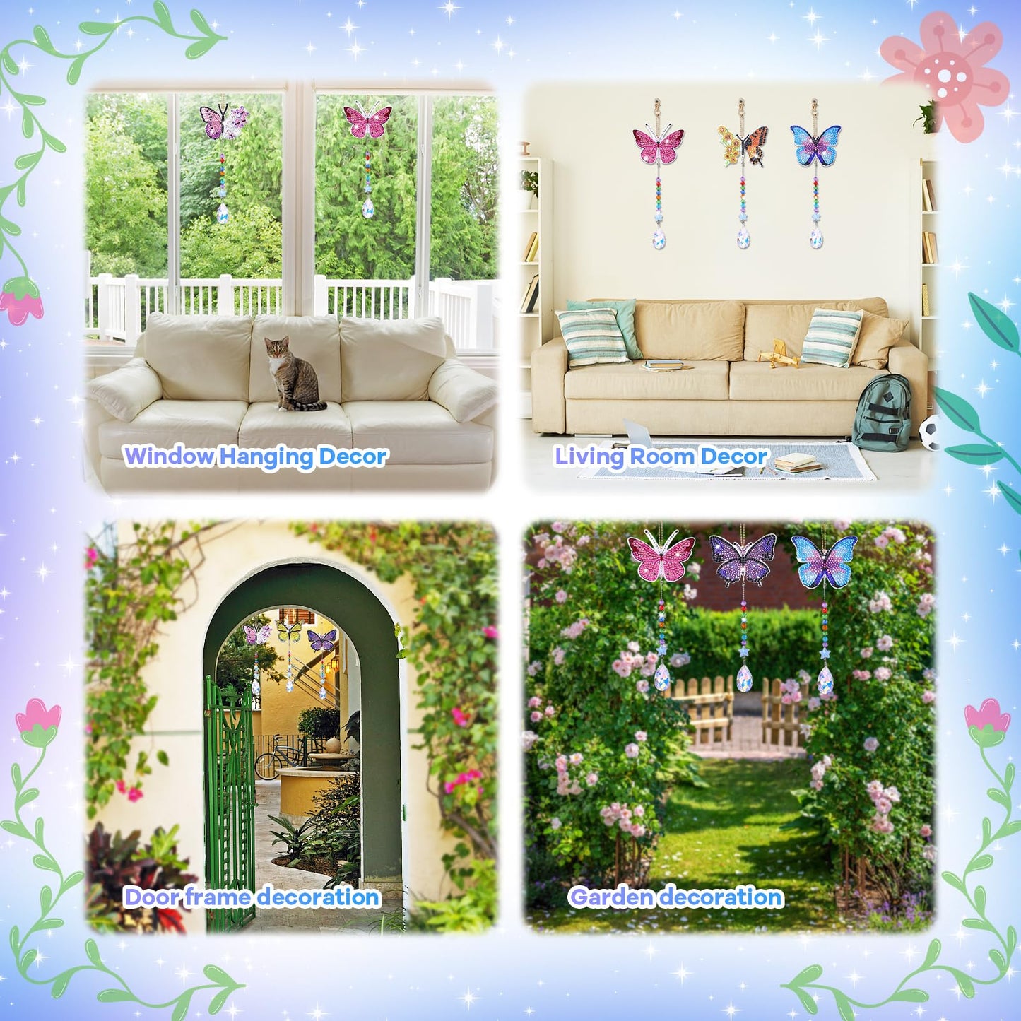 Micaracy Diamond Art Kit for Kids 6-12 — Wind Chime & Suncatcher Craft with 1000+ Diamonds
