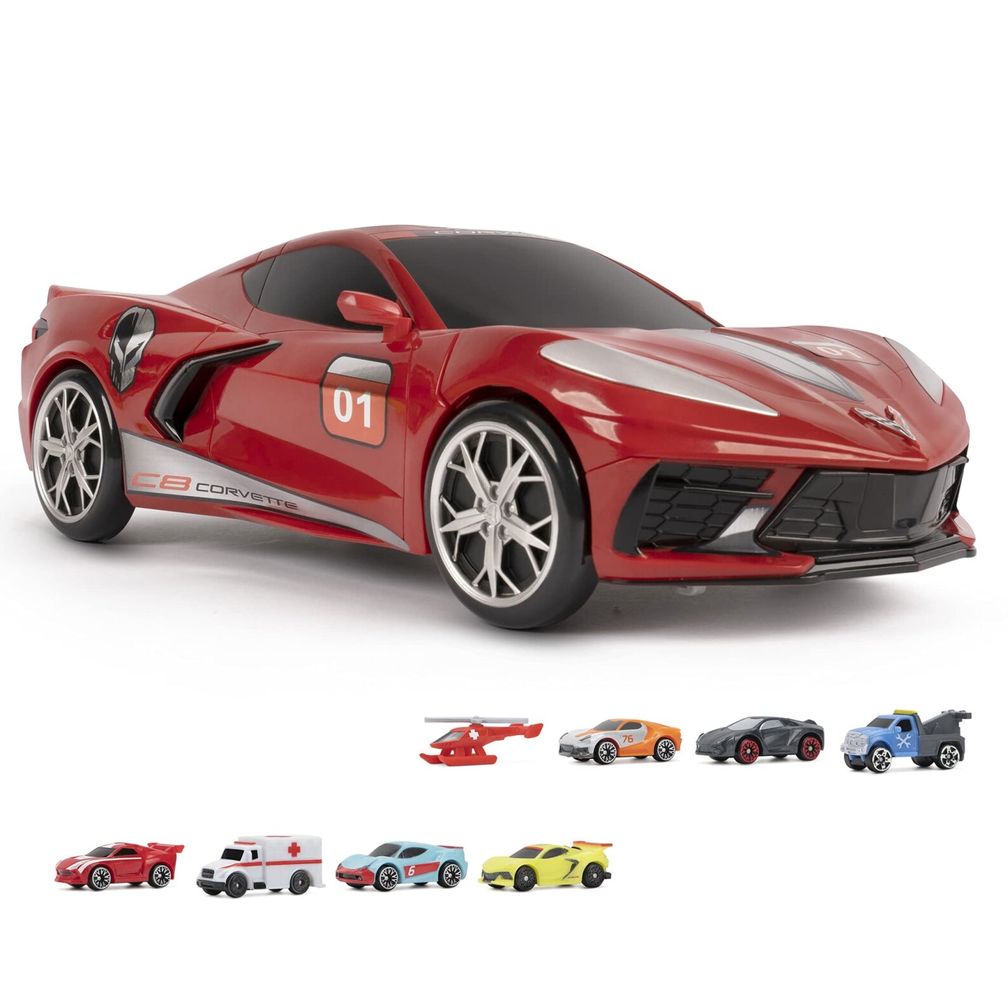 Micro Machines Corvette Raceway Transforming Playset – 8 Included Cars | Amazon Exclusive