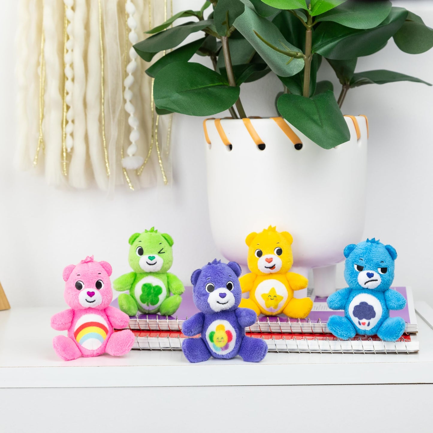 Micro Teenies Care Bears 3-Inch Micro Plush 5-Pack Treasure Box: Cheer, Grumpy, Good Luck, Laugh-A-Lot & Harmony Bear