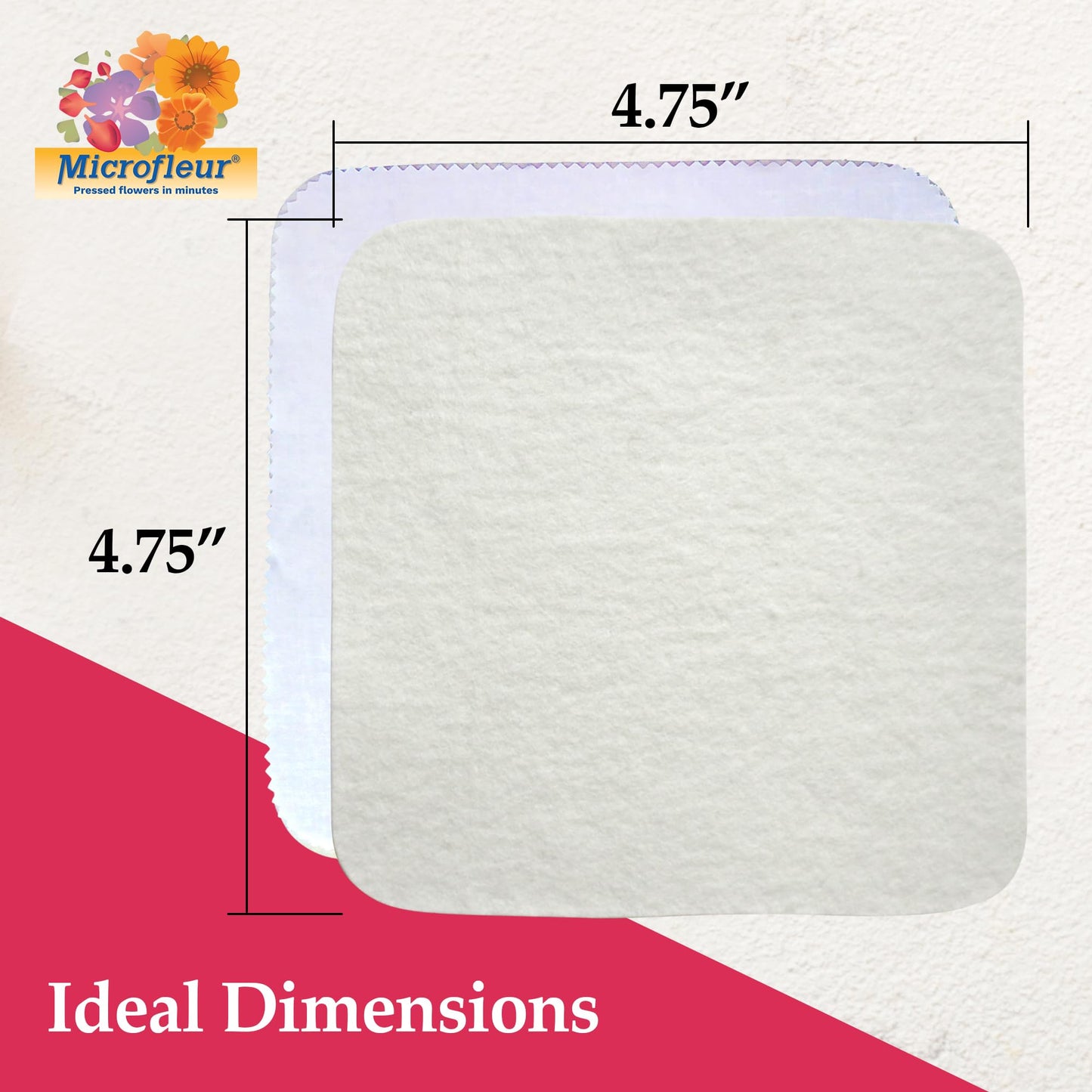 Microfleur Microwave Flower Drying Press Refill Pack – 5-inch / 13 cm