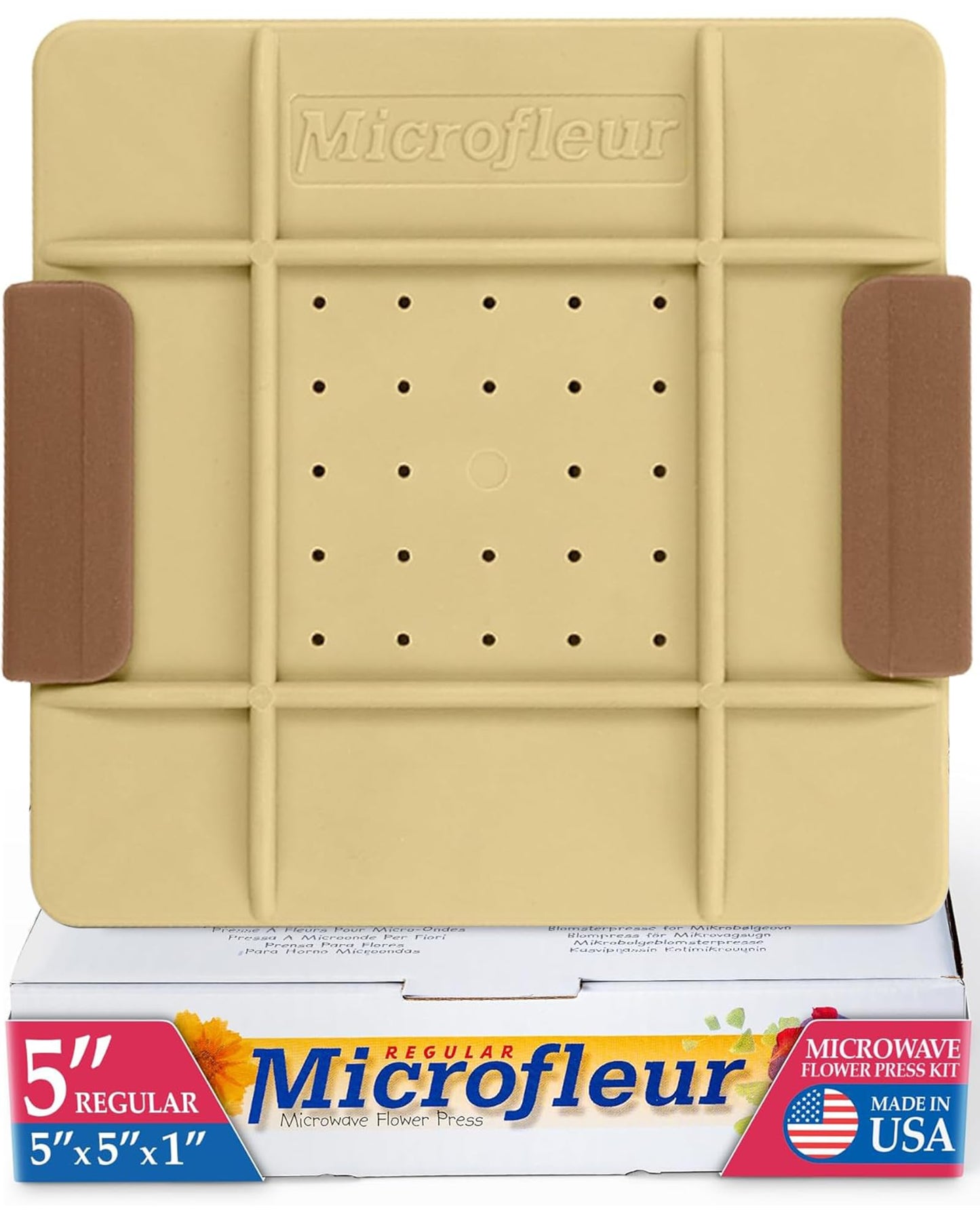 Microfleur Microwave Flower Art Press Kit – Quick Color-Preserving DIY for Kids & Adults