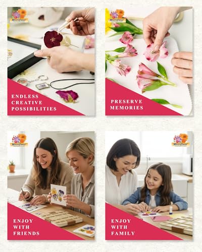 Microfleur Microwave Flower Art Press Kit – Quick Color-Preserving DIY for Kids & Adults