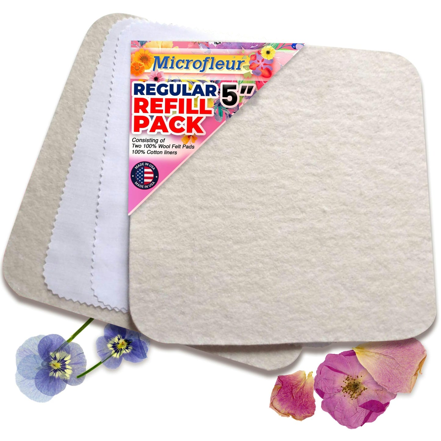 Microfleur Microwave Flower Drying Press Refill Pack – 5-inch / 13 cm