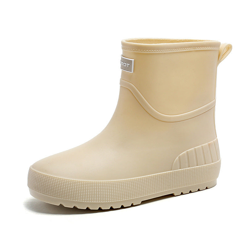 Mid-Calf Waterproof Rain Boots
