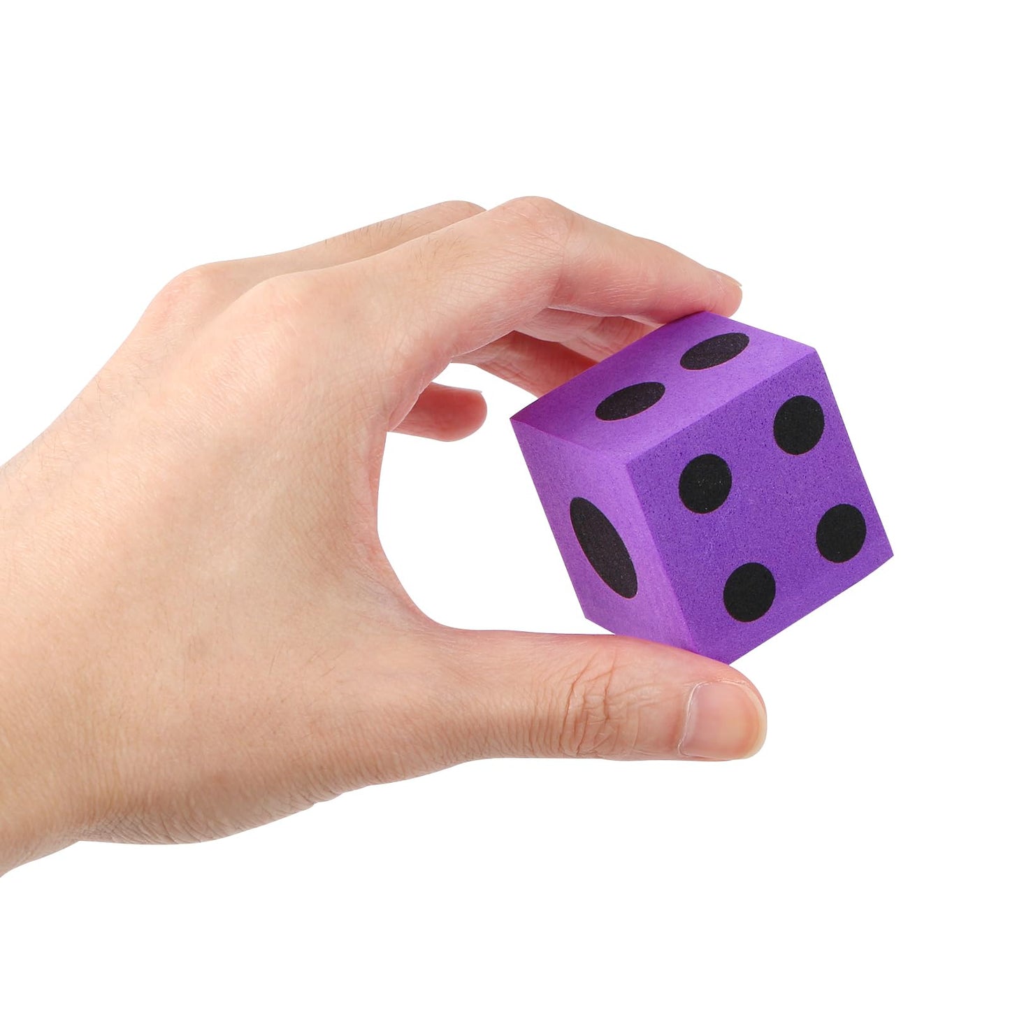 Midelong Foam Dice Set – 1.5-Inch Colorful Foam Dice, Pack of 6 for Math Games