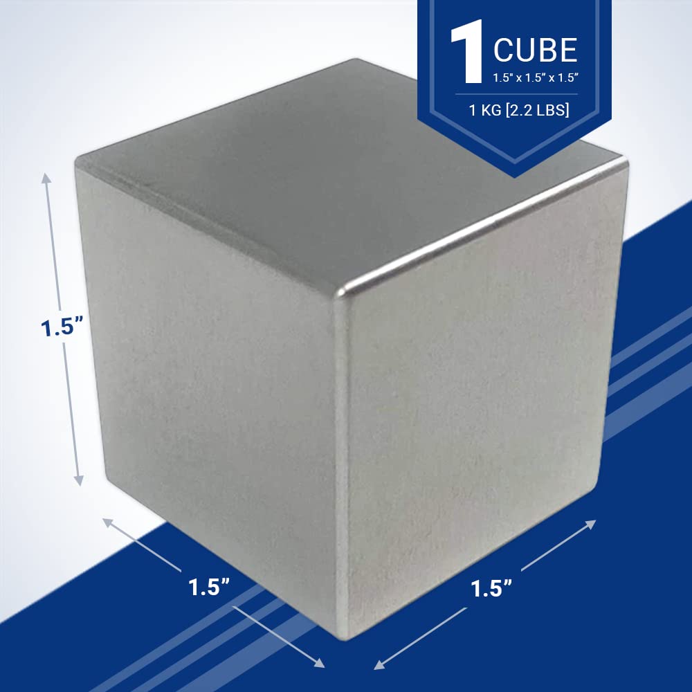 Tungsten Cube 1.5 Inch – 1 Kilogram | Midwest Tungsten Service