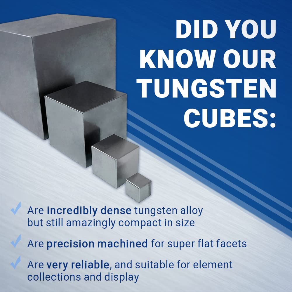 Tungsten Cube 1.5 Inch – 1 Kilogram | Midwest Tungsten Service