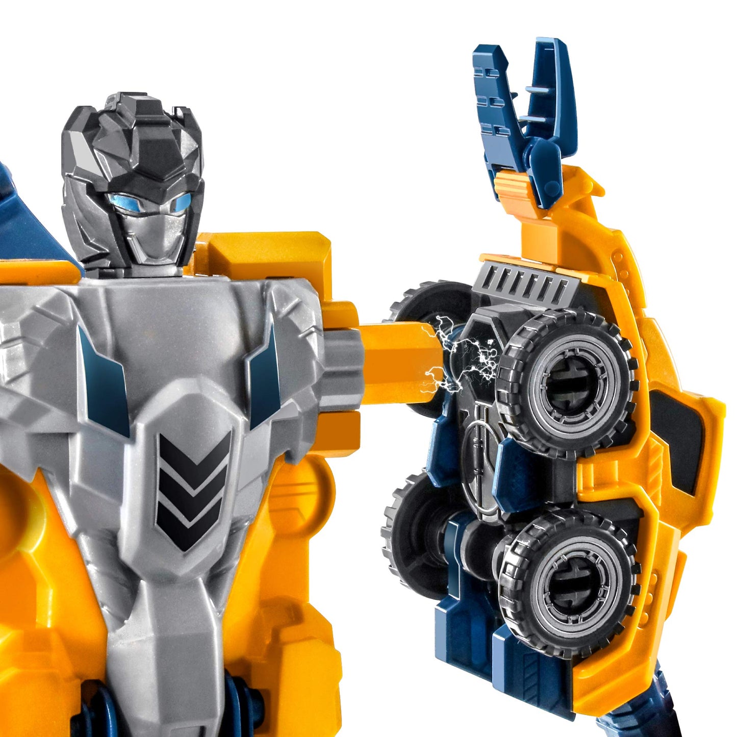 MIEBELY Toddler Robot Construction Set – 5Pcs Transforming Robots, Magnetic Connectors, Easy DIY 5-in-1 STEM Toy