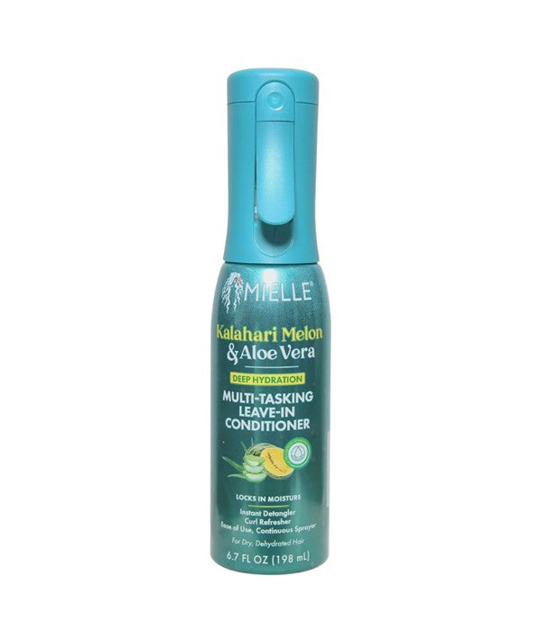Mielle Kalahari Melon & Aloe Vera Deep Hydration Multi-Tasking Leave-In Conditioner Hydration & Detangling for Dry Hair 198 ml/6.7 oz
