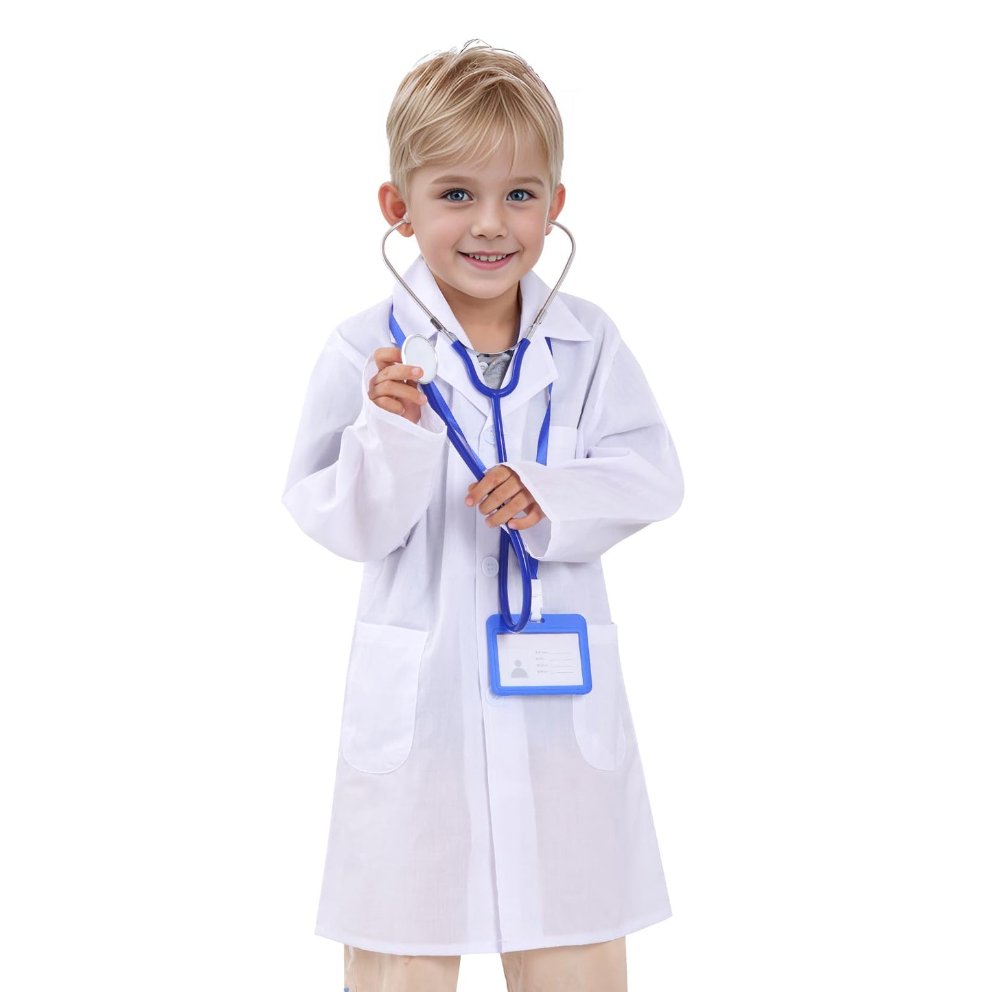 Mifengda Doctor Scientist Lab Coat for Kids – Realistic Dress-Up Coat