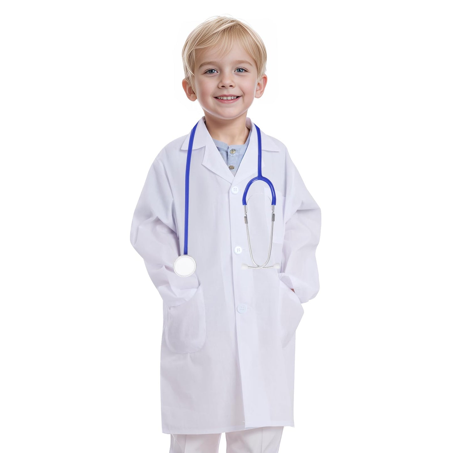 Mifengda Doctor Scientist Lab Coat for Kids – Realistic Dress-Up Coat