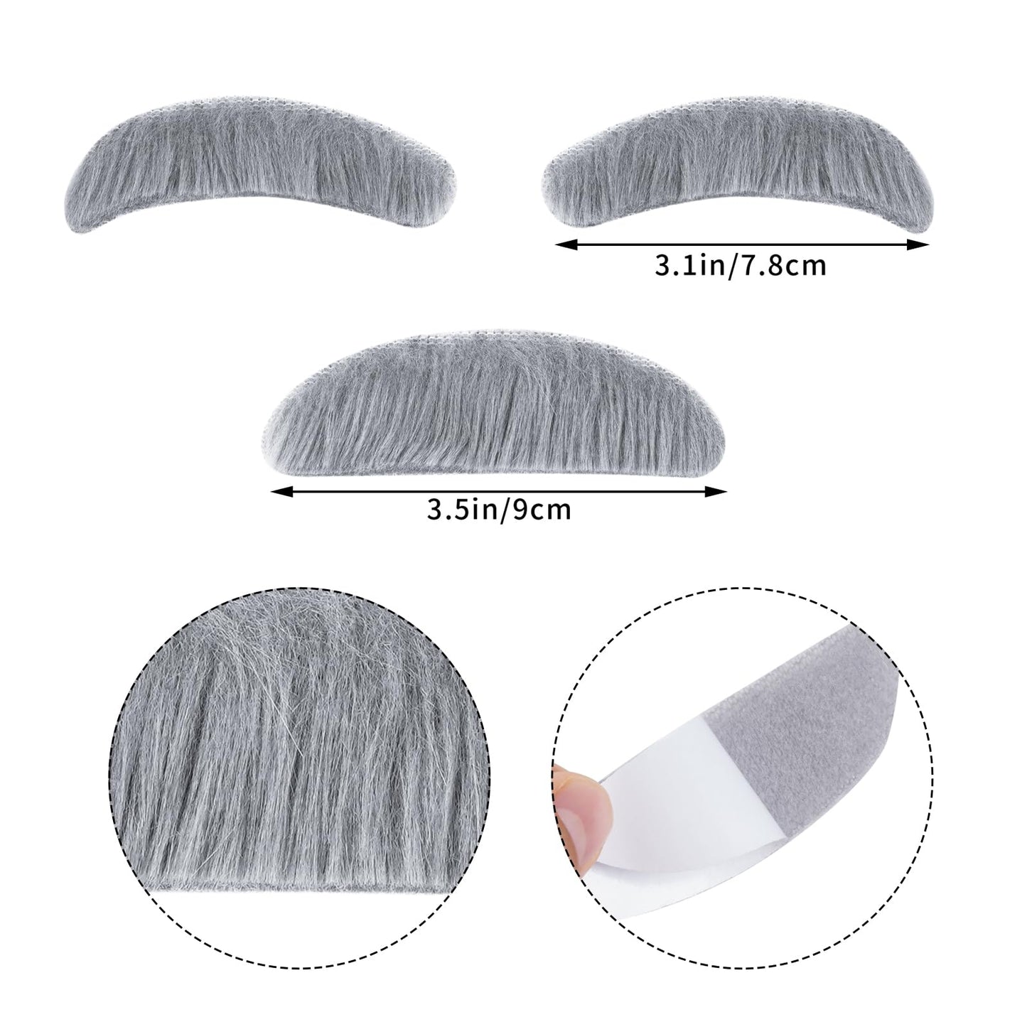 mifengda Kids Old Man Costume – 1920s Grandpa Outfit with Beard, Eyebrows, Suspenders, Bow Tie, Glasses