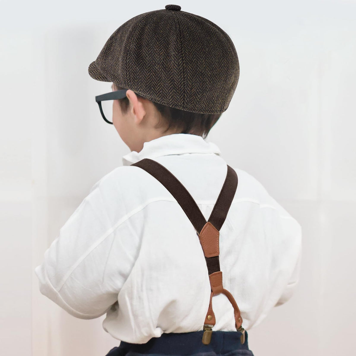 Mifengda Kids Old Man Costume – 1920s Grandpa Dress-Up for Boys