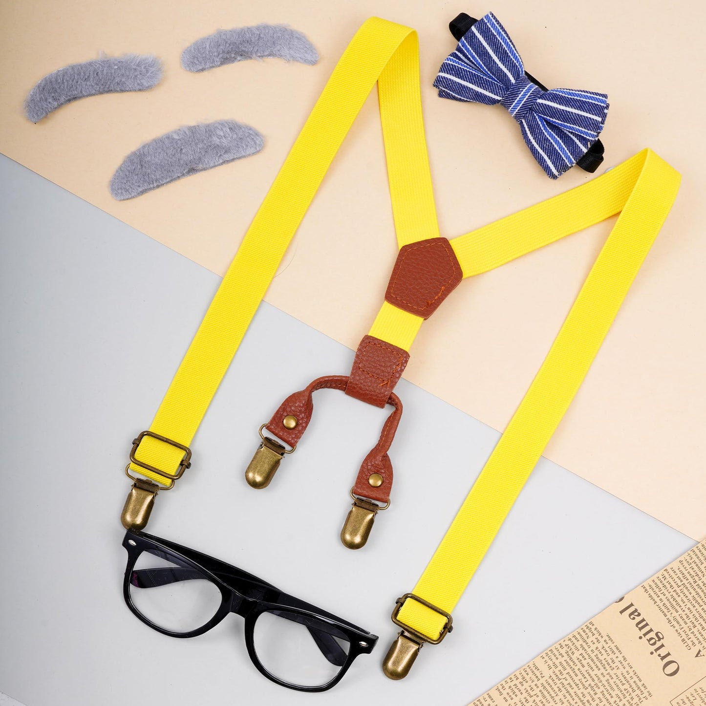 Mifengda Kids Old Man Costume – 1920s Grandpa Outfit for 100 Days of School & Halloween