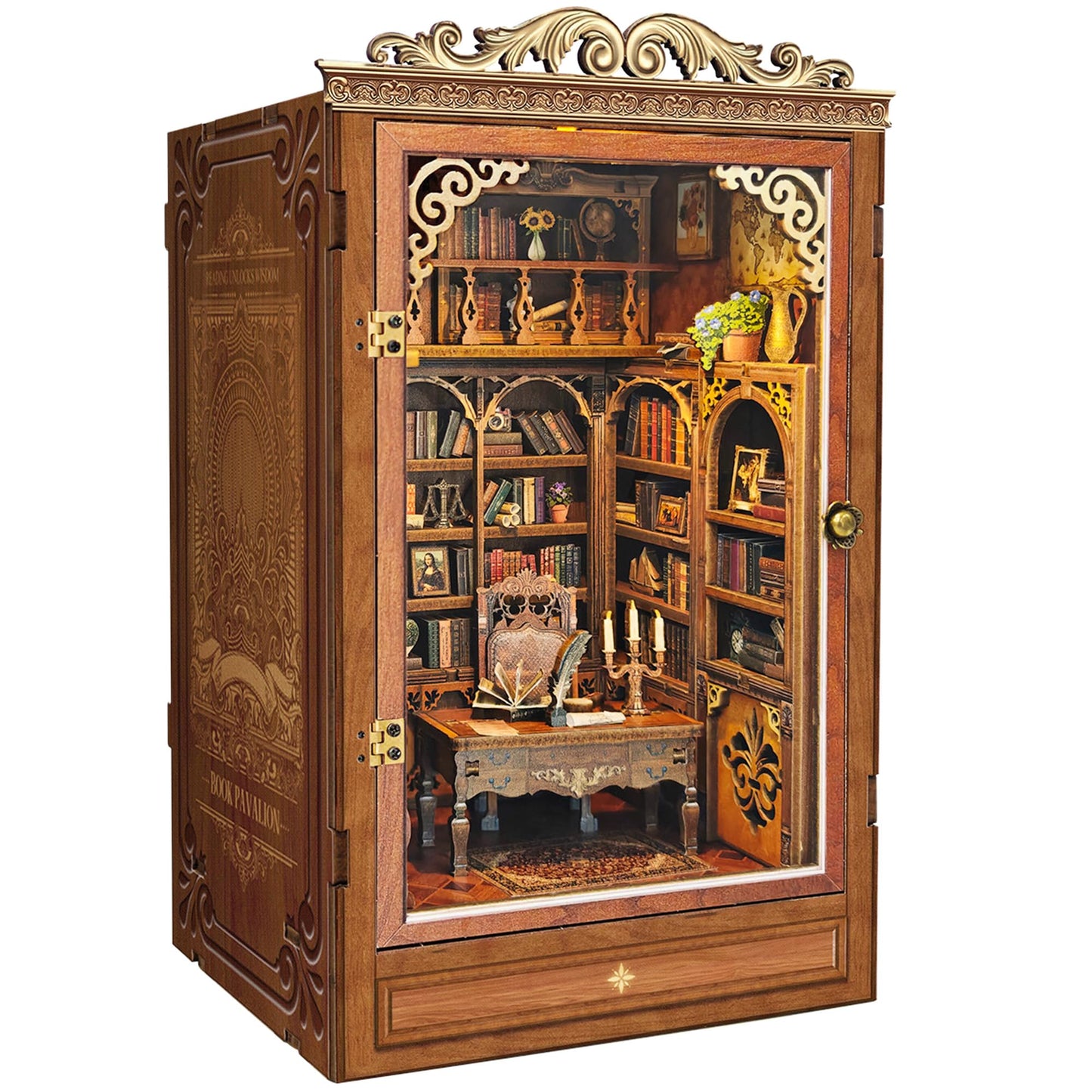 Miggley Time Book Nook Kit – DIY Miniature House for Adults & Bookshelf Decor