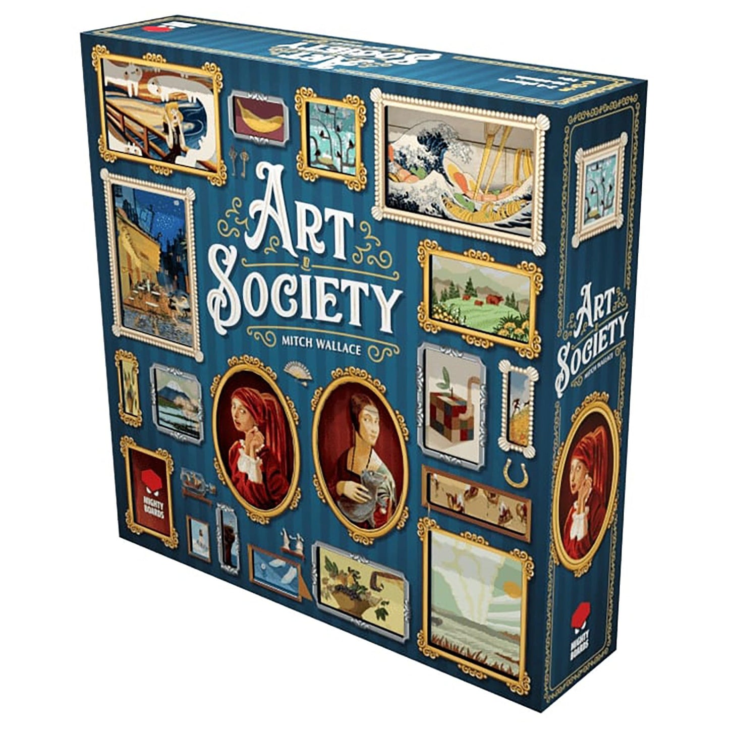 Mighty Boards Art Society: Collection Board Game – Bid, Collect & Display Art | Ages 10+ | 2-4 Players | 30-60 Min