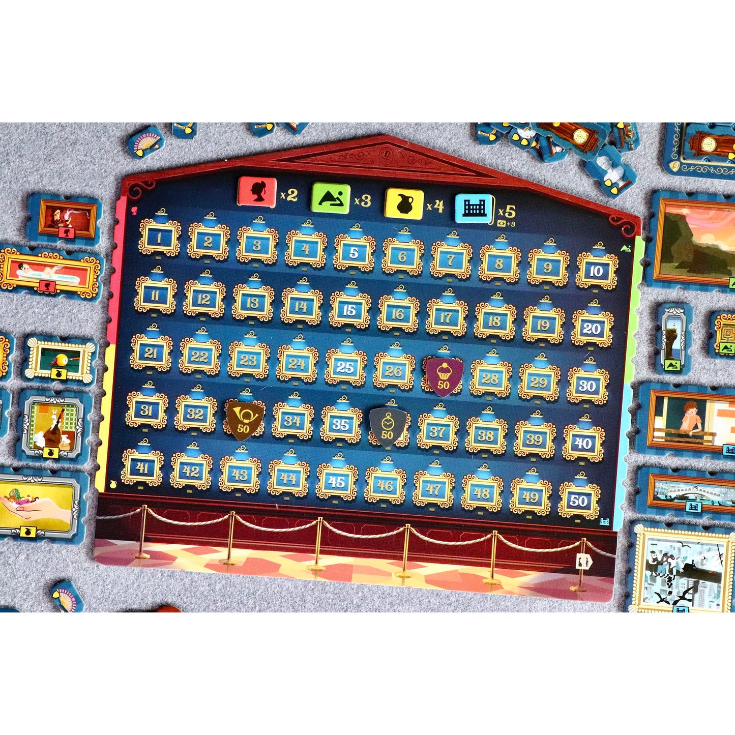 Mighty Boards Art Society: Collection Board Game – Bid, Collect & Display Art | Ages 10+ | 2-4 Players | 30-60 Min