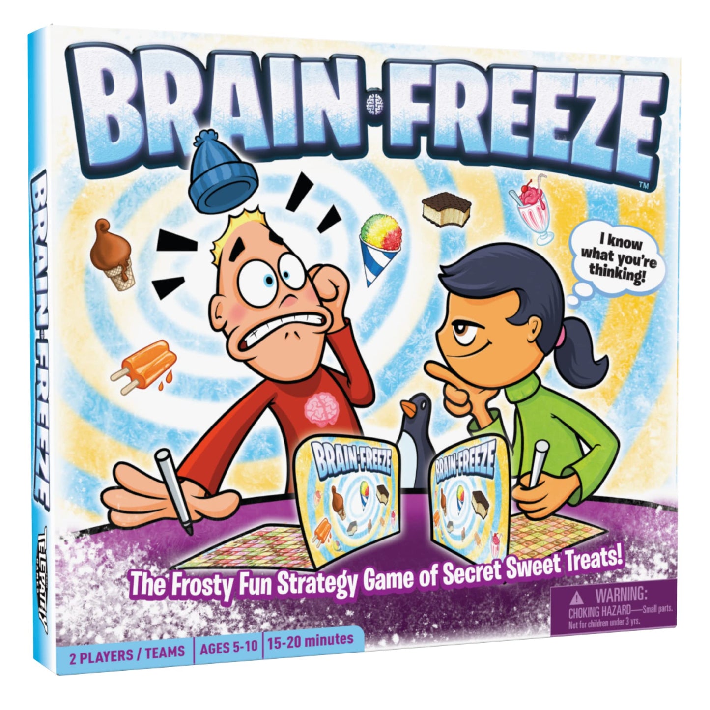 Mighty Fun! Brain Freeze Board Game – Fast Memory & Deduction for Kids & Families | Ages 5+