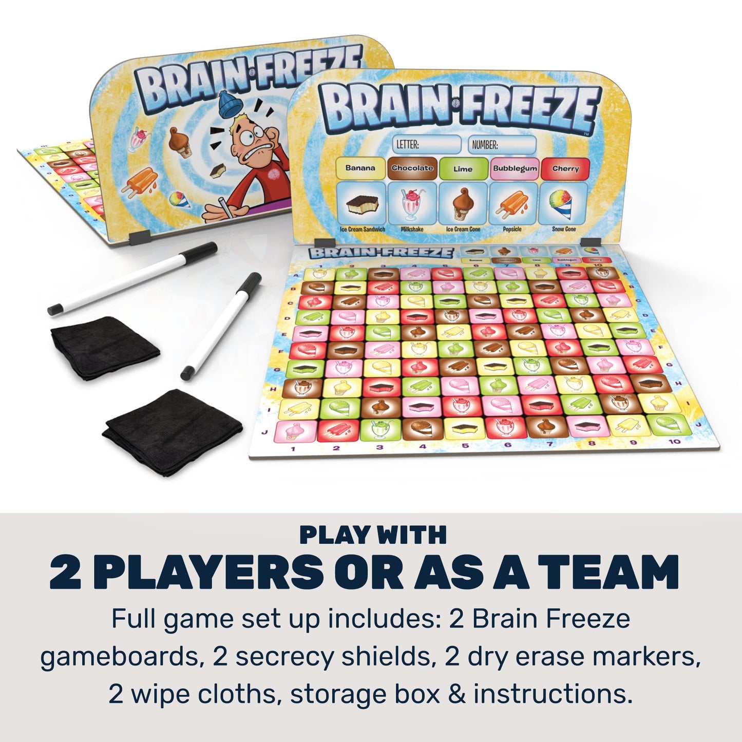 Mighty Fun! Brain Freeze Board Game – Fast Memory & Deduction for Kids & Families | Ages 5+