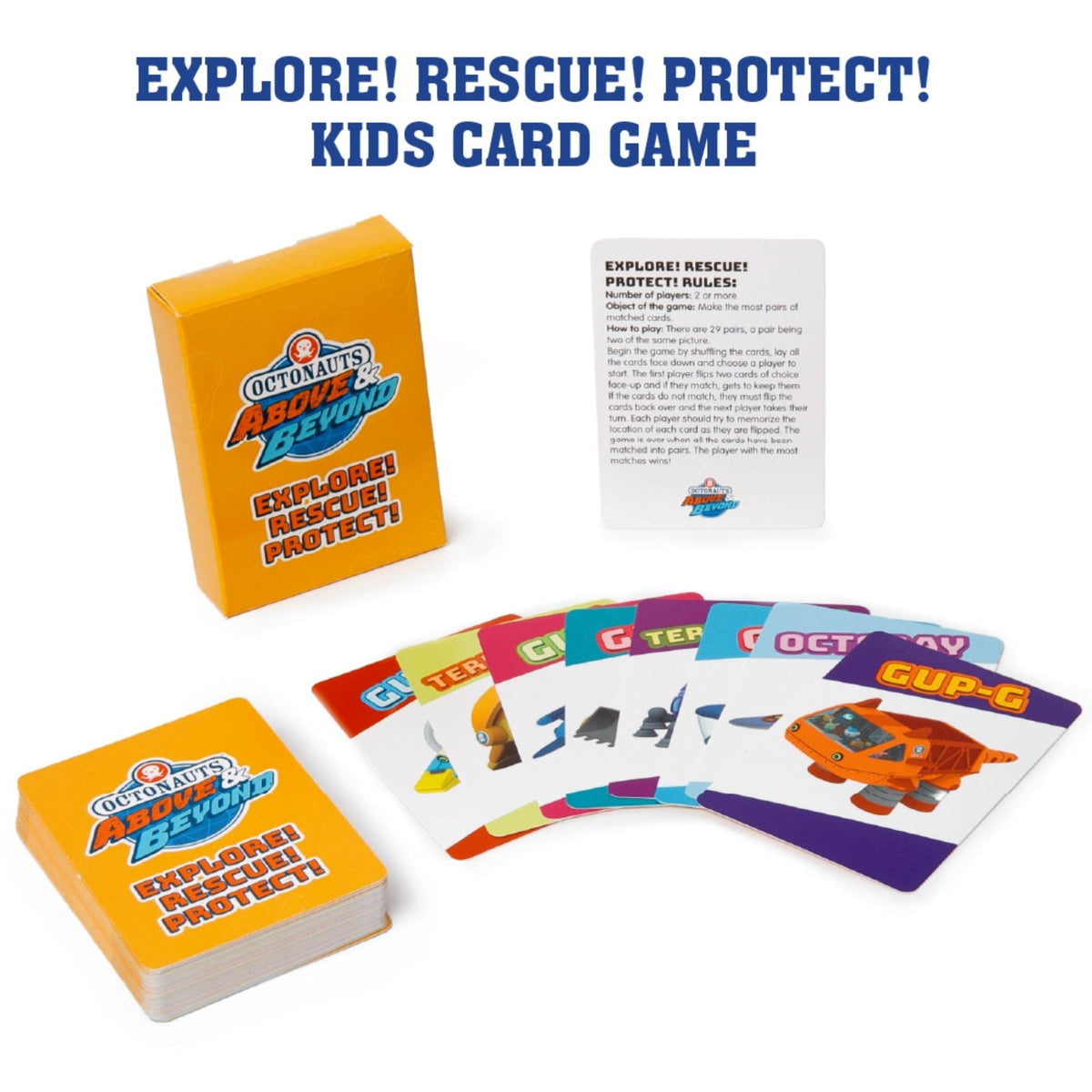 Mighty Mojo Octonauts Kids Classic Card Games – Memory, Go Fish & Old Maid (3-Pack)