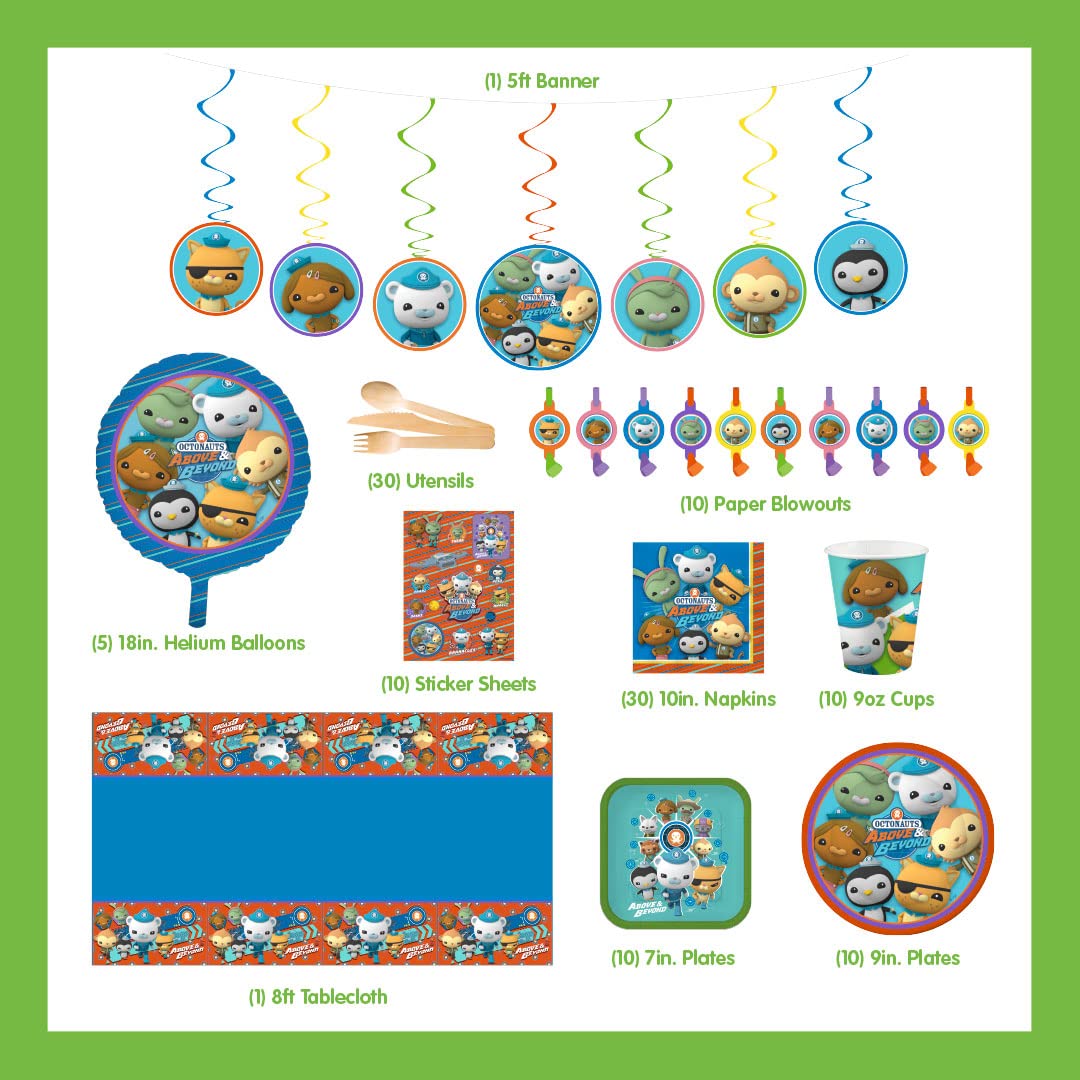 Mighty Mojo Octonauts Above and Beyond Party Kit – 100+ Pieces