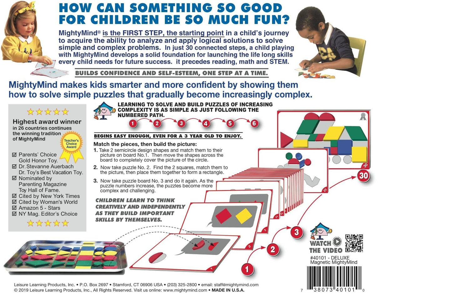 MIGHTY MIND MightyMind Deluxe Magnetic Edition – Build Logical Thinking with Color-Coded Puzzles