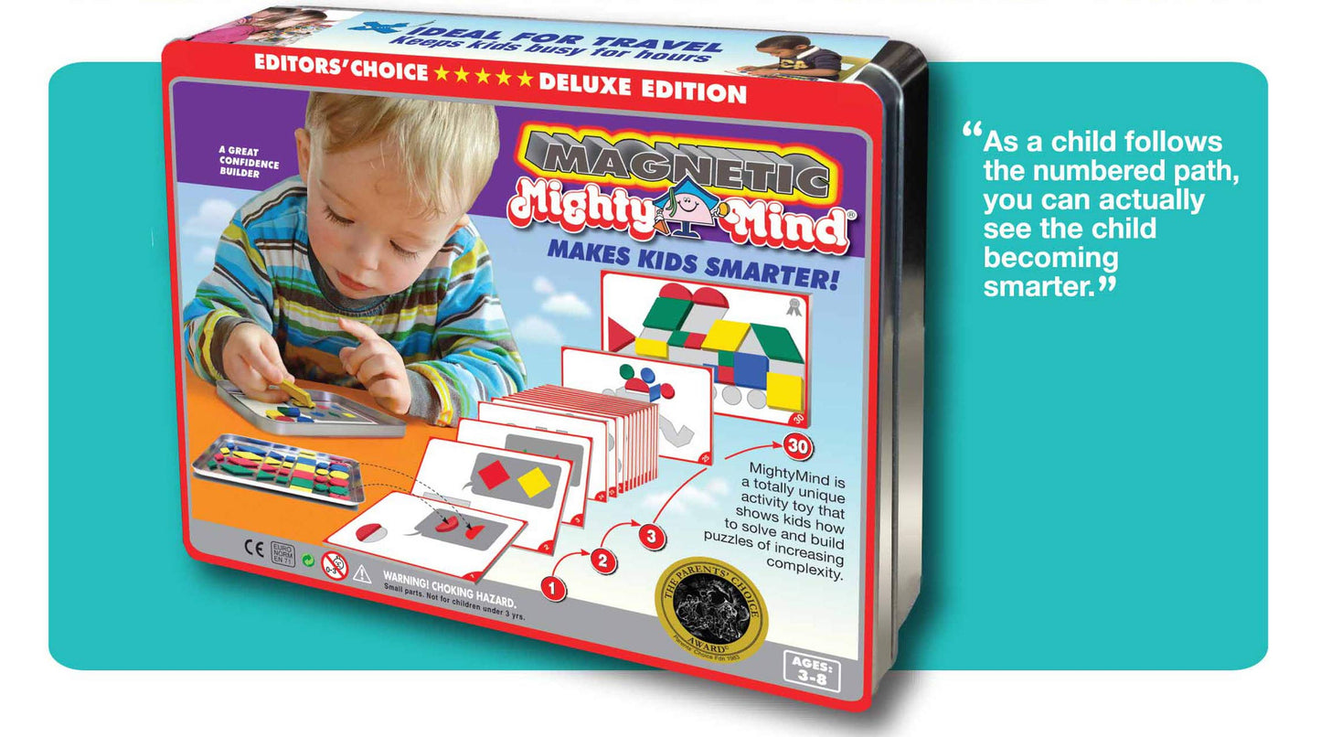 MIGHTY MIND MightyMind Deluxe Magnetic Edition – Build Logical Thinking with Color-Coded Puzzles
