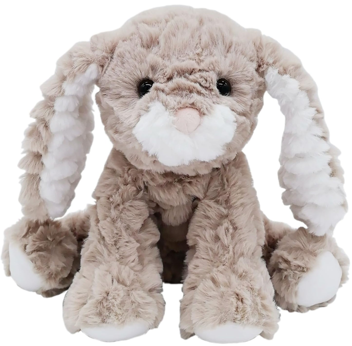 Mikee Fluffie Bunny Stuffed Animal — 9-Inch Plush Bunny with Safe, Washable Fur