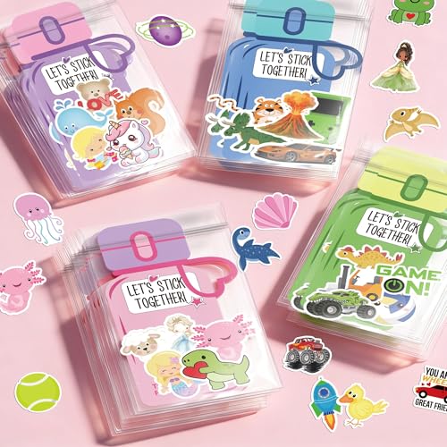 Milianquill Valentines Water Bottle Cards Kit – 48 Cards & 240 Stickers