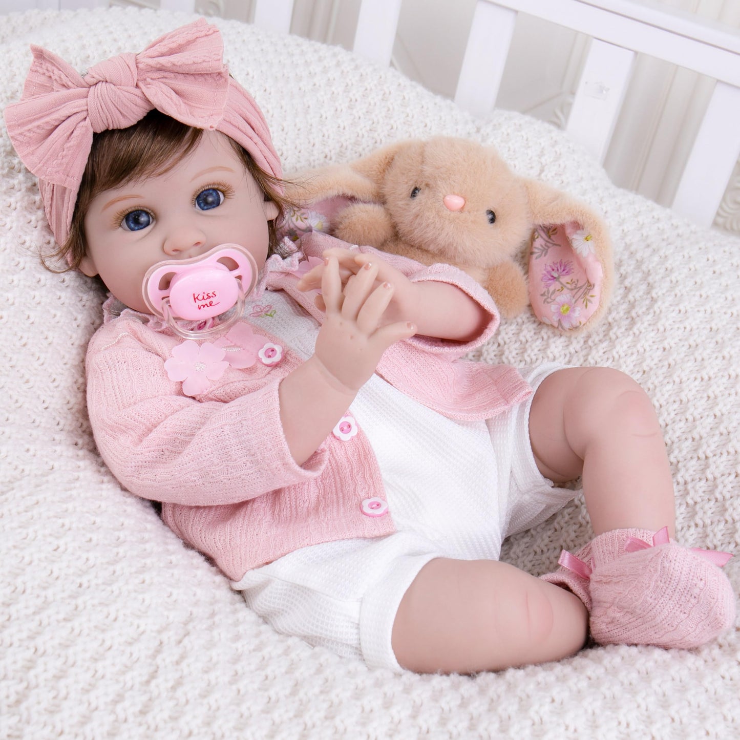 Milidool Reborn 22-Inch Baby Doll Girl – Soft Weighted Body, Realistic Details, Gift Box