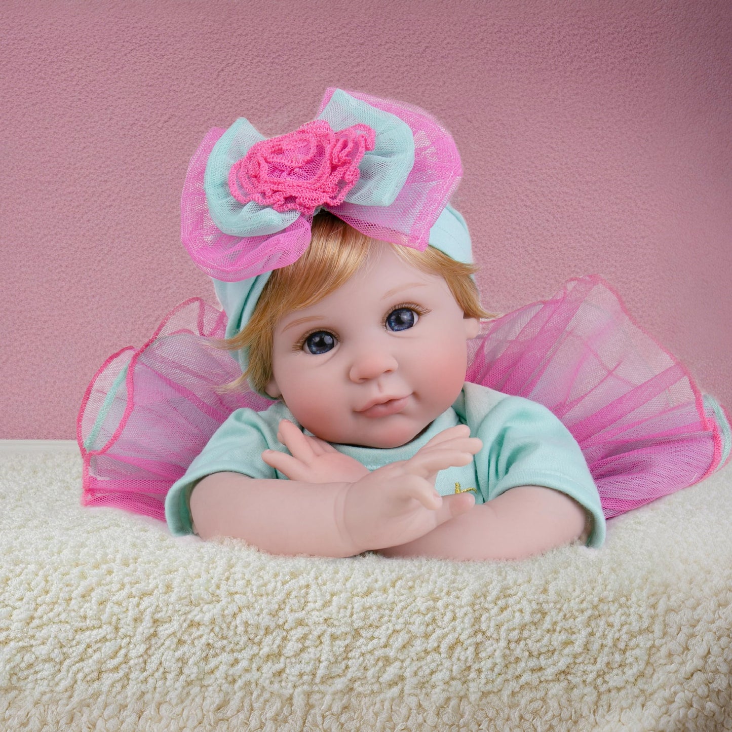 Milidool Lifelike Reborn Baby Doll 22-Inch Weighted Realistic Newborn - Girl Gift with Accessories
