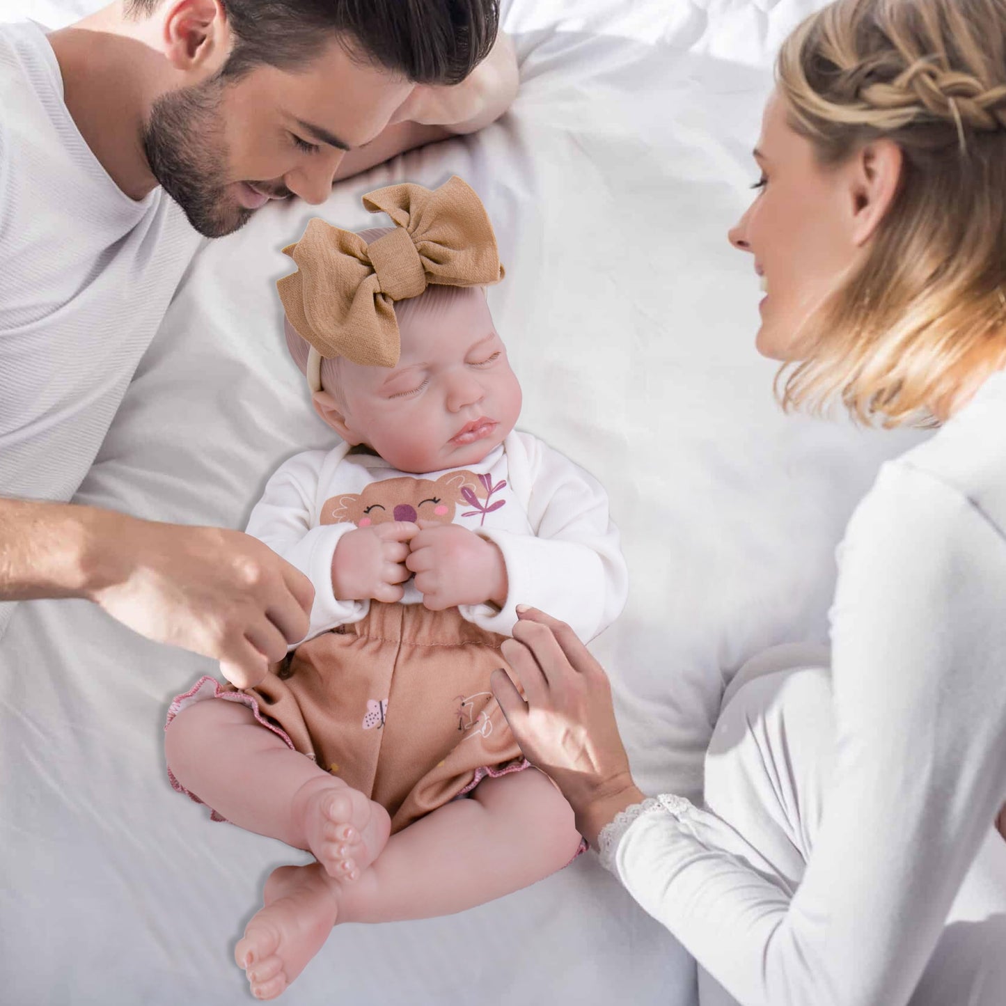 Milidool Lifelike Reborn Baby Doll - 20-Inch Realistic Newborn with Soft Cloth Body and Accessories