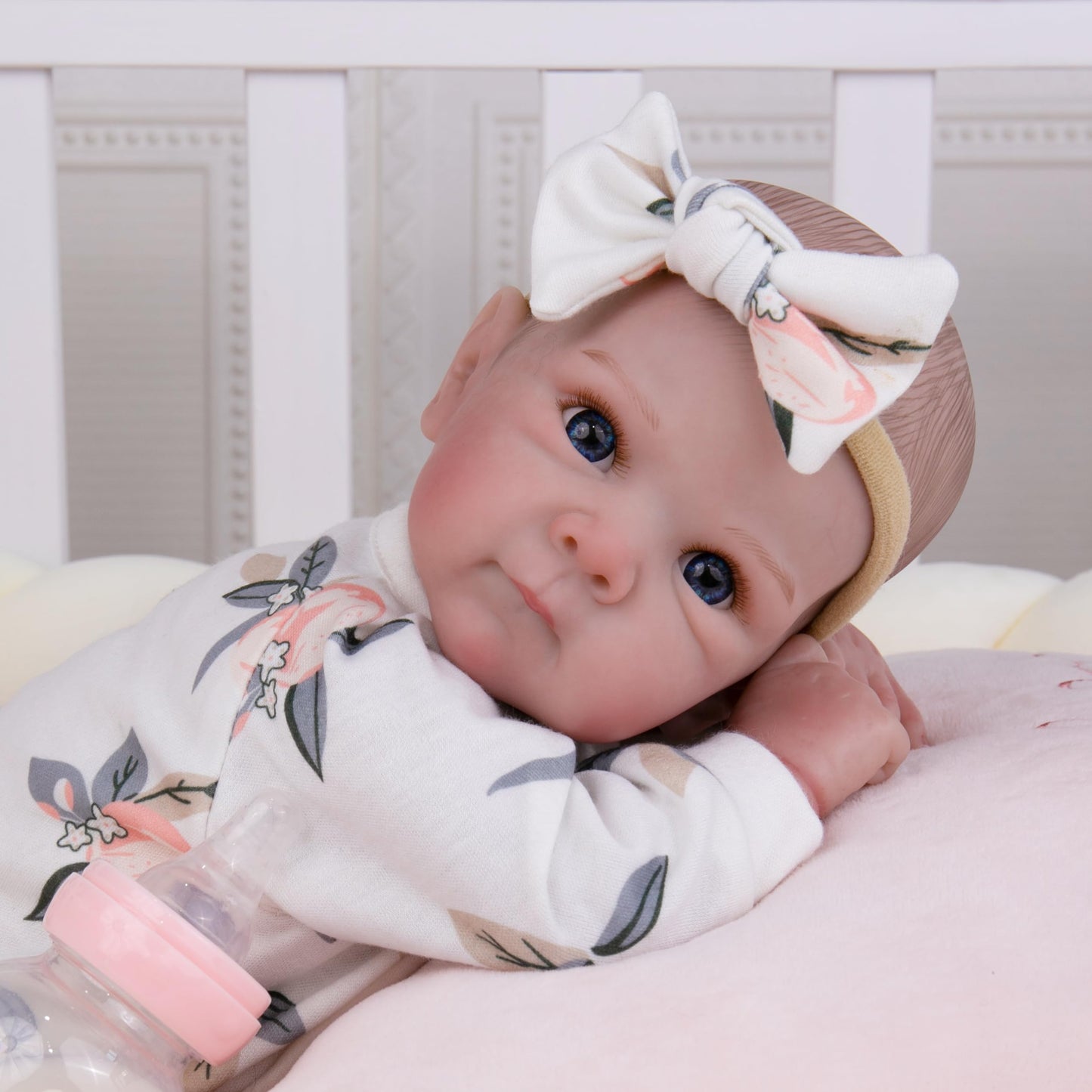 Milidool Lifelike Reborn Baby Doll Girl – 20 Inch Realistic Newborn with Poseable Body & Accessories