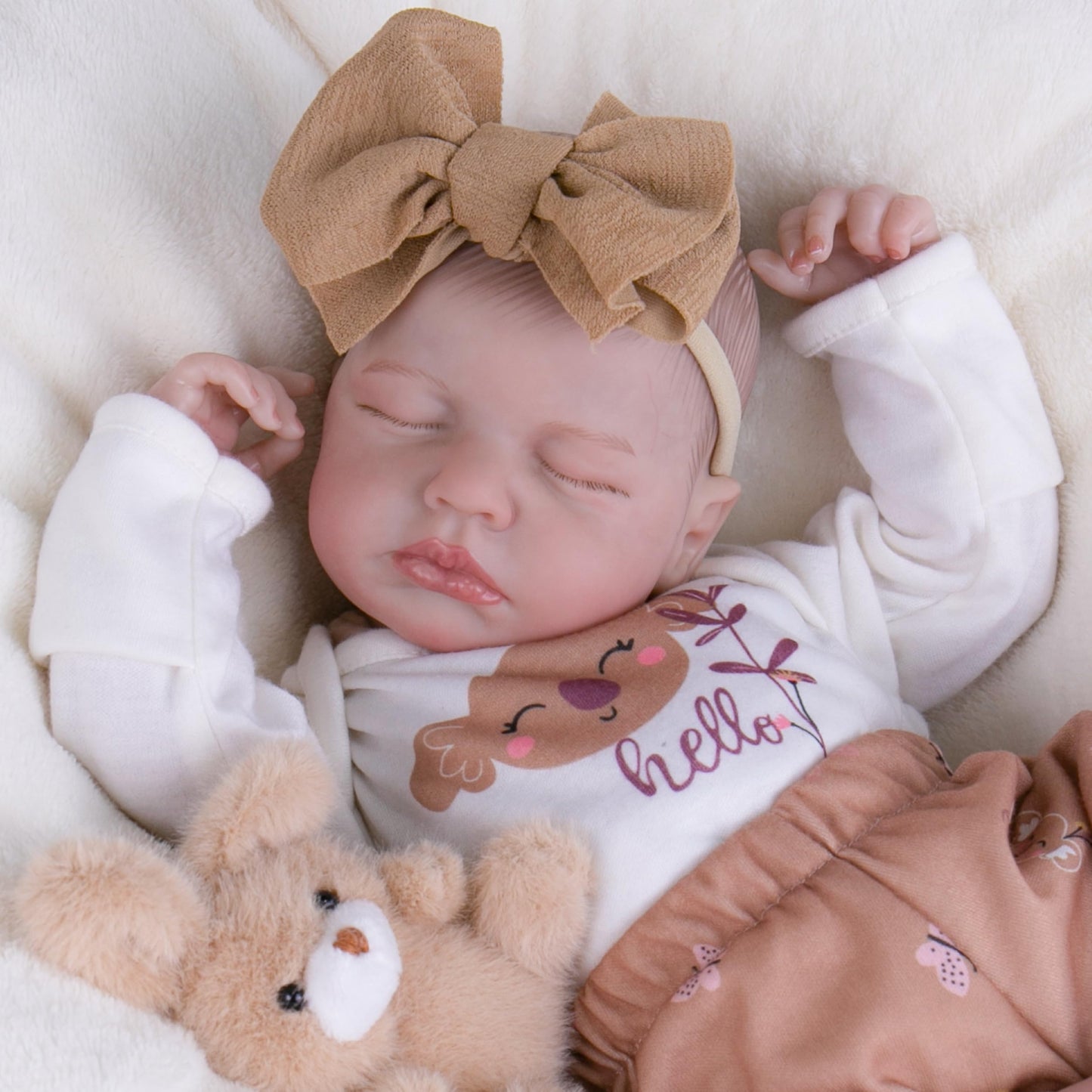 Milidool Lifelike Reborn Baby Doll - 20-Inch Realistic Newborn with Soft Cloth Body and Accessories