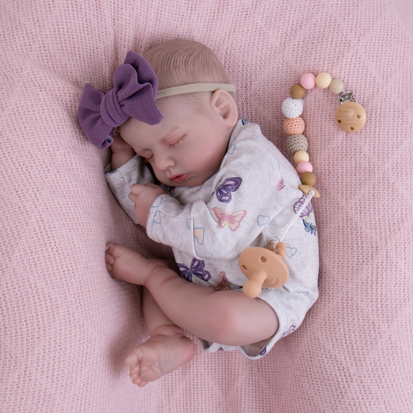 Milidool Reborn Baby Doll, 20-Inch Realistic Lifelike Doll with Accessories – Safe Gift for 3+