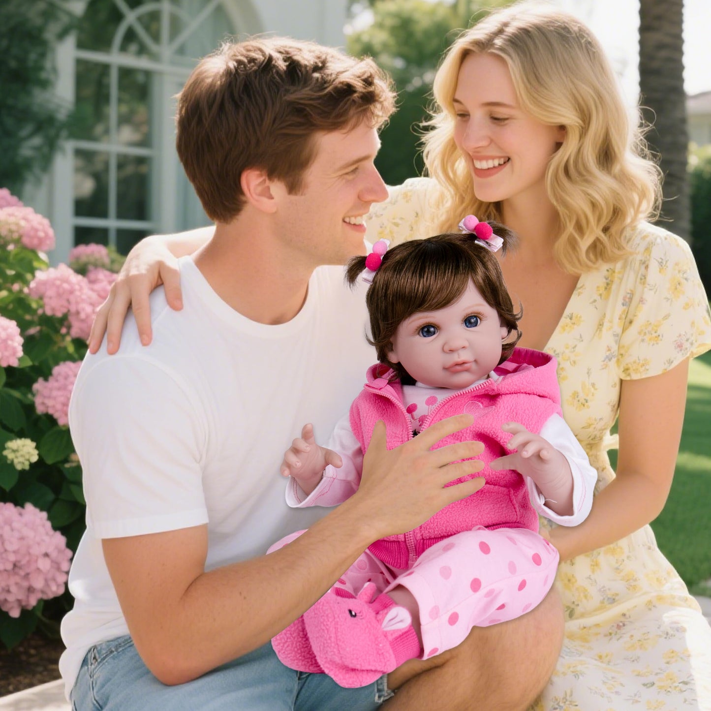 Milidool Lifelike 22-Inch Reborn Baby Doll Girl – Weighted Soft Body with 7-Piece Gift Set
