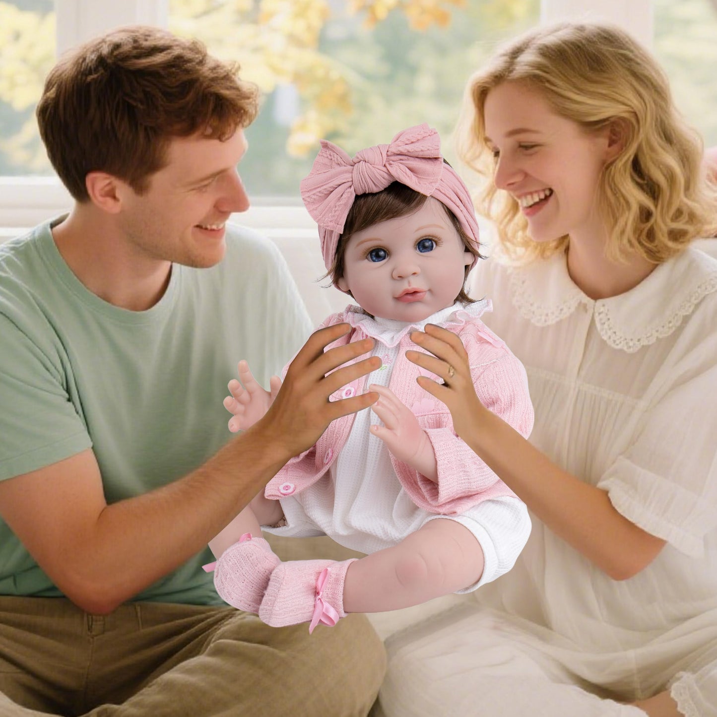Milidool Reborn 22-Inch Baby Doll Girl – Soft Weighted Body, Realistic Details, Gift Box