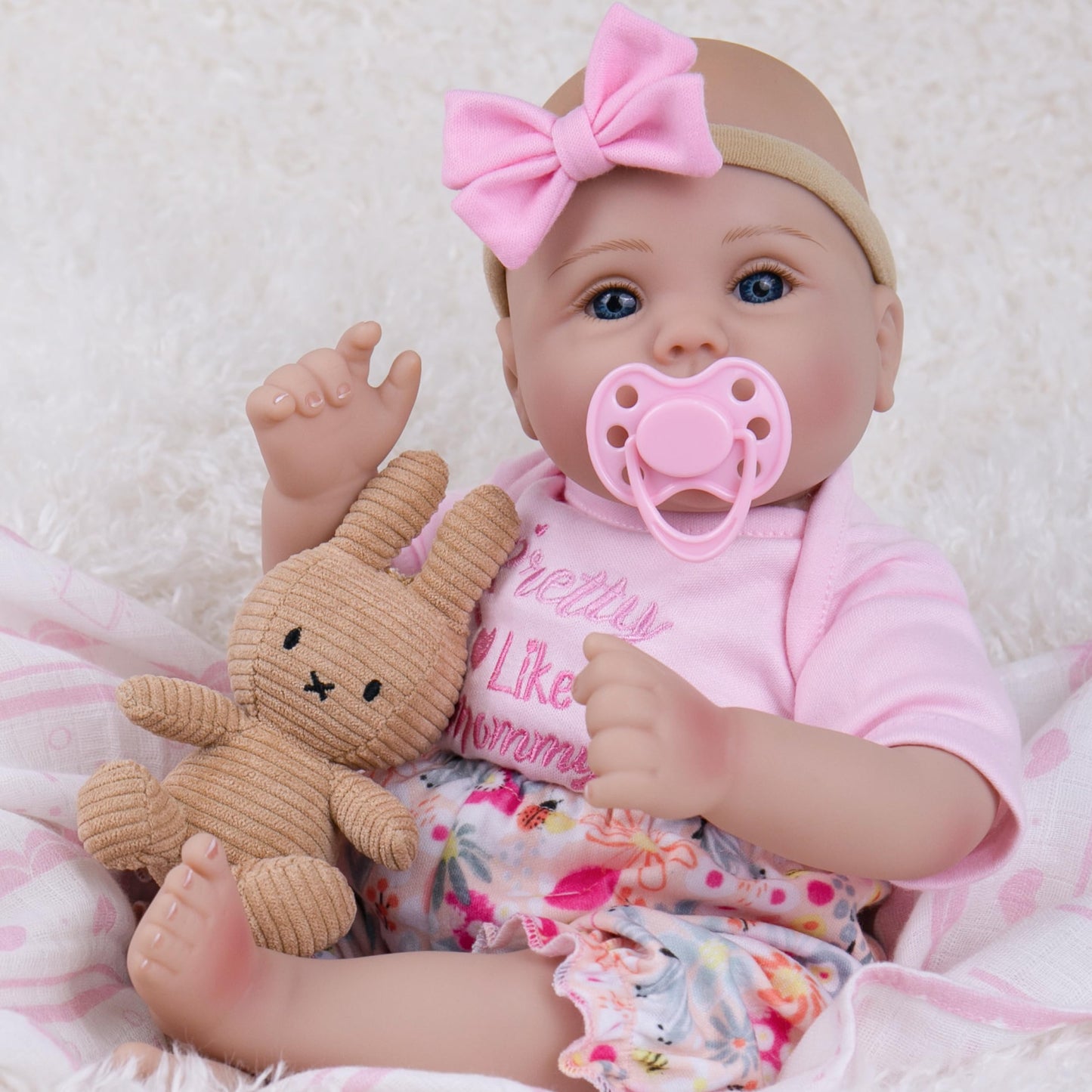 Milidool Lifelike Reborn Baby Doll Girl – 18-Inch Realistic Newborn