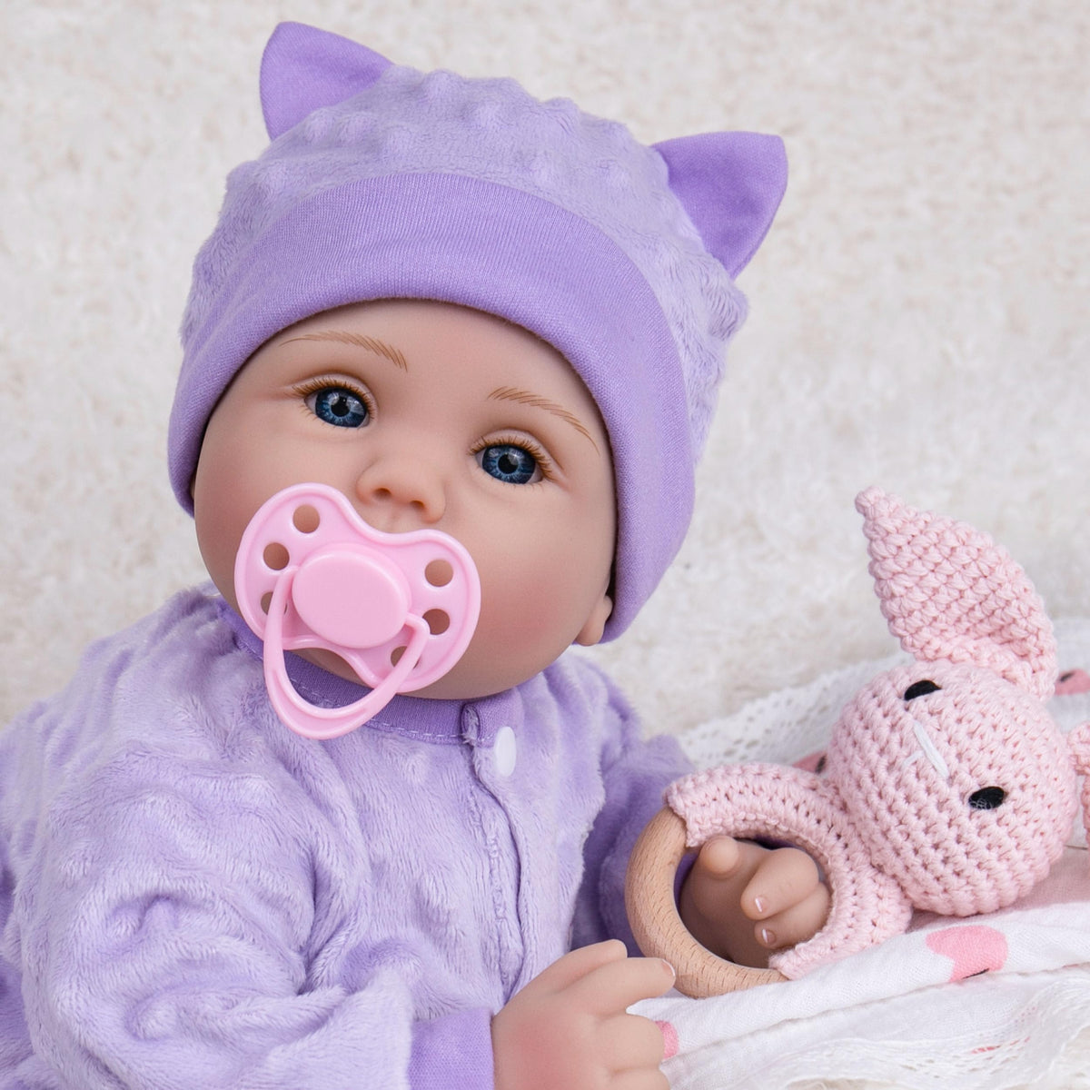 Milidool Lifelike Reborn Baby Doll Girl 18in – Realistic Newborn, Gift for Ages 3+