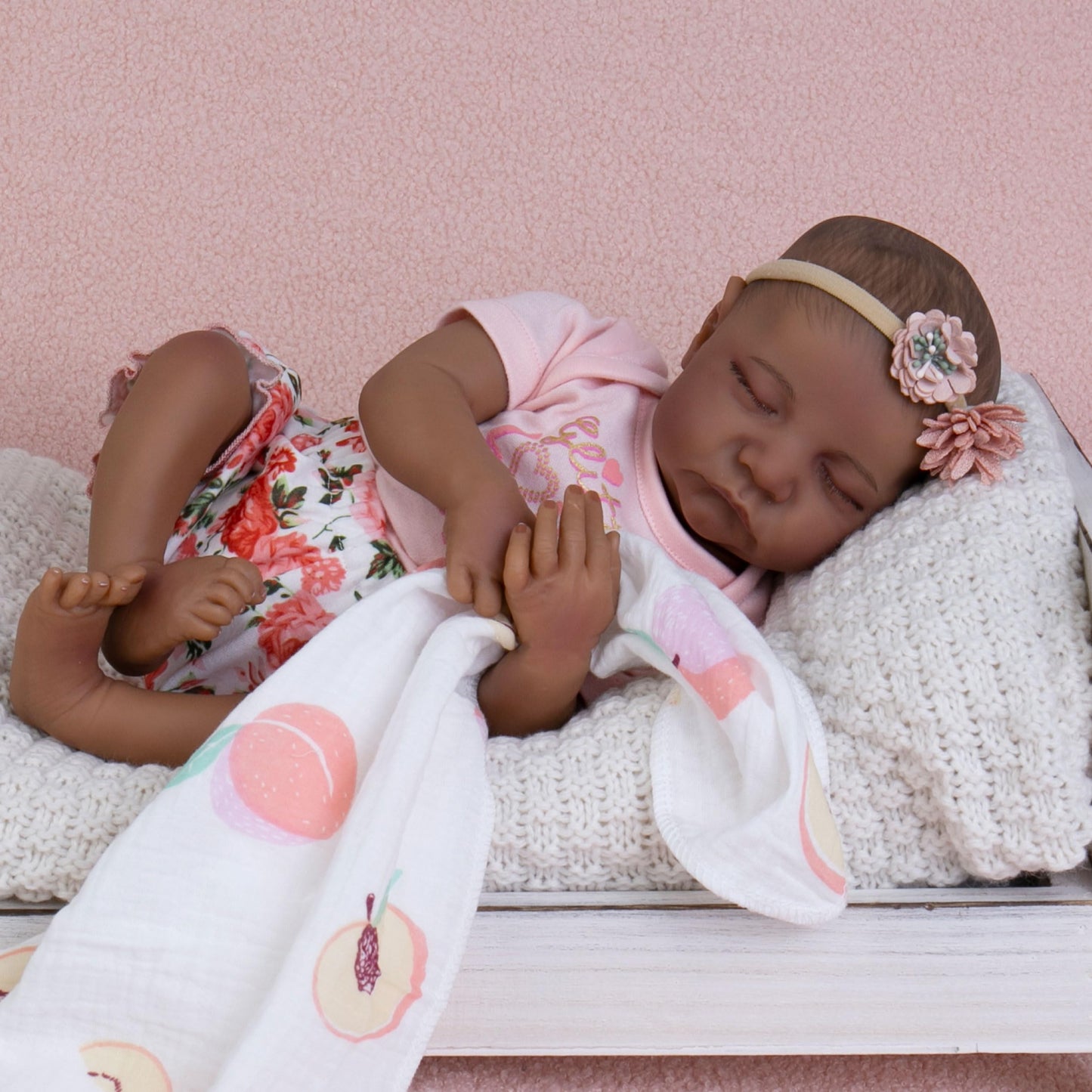 Milidool Lifelike 18-Inch Reborn Baby Doll Girl with Complete Gift Set