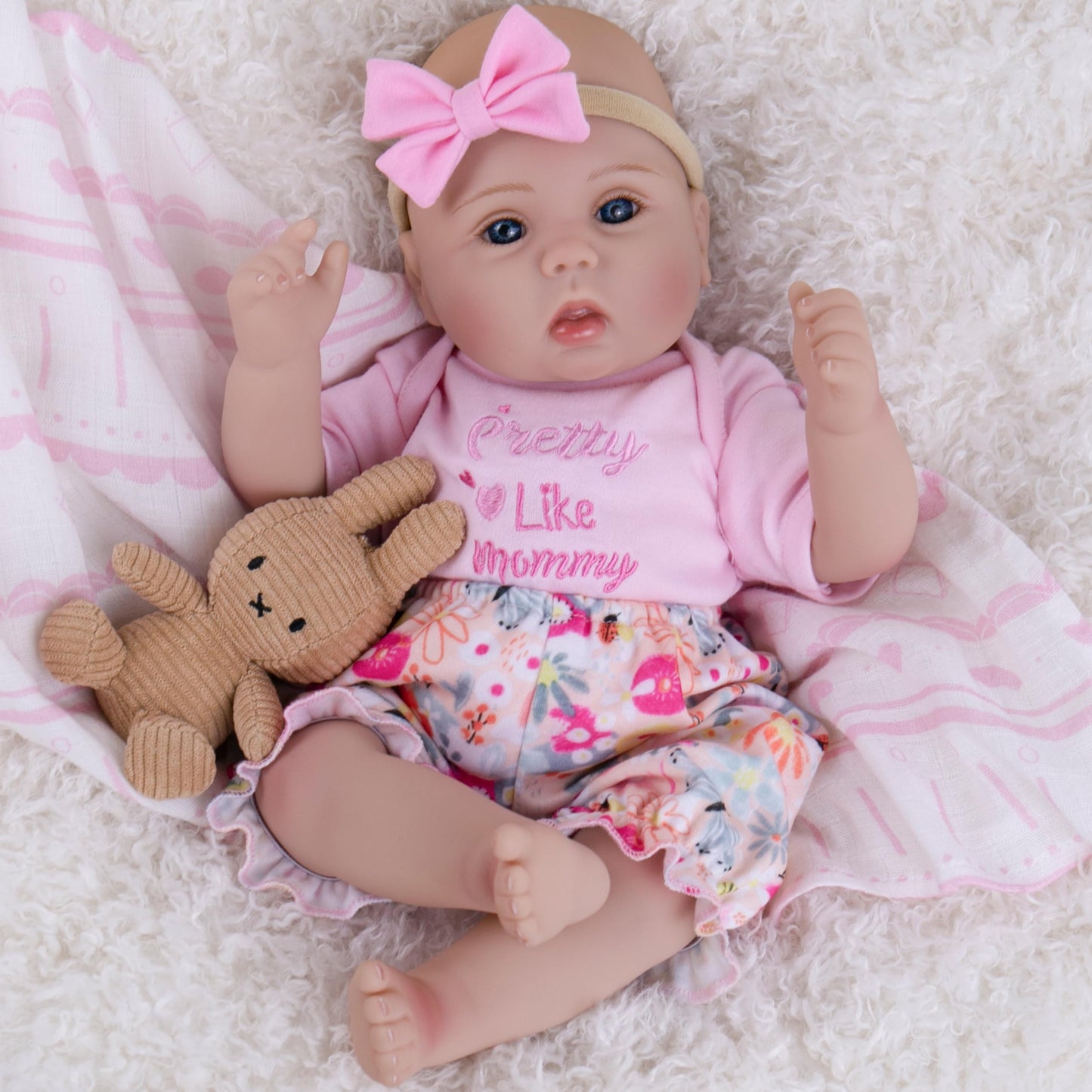 Milidool Lifelike Reborn Baby Doll Girl – 18-Inch Realistic Newborn