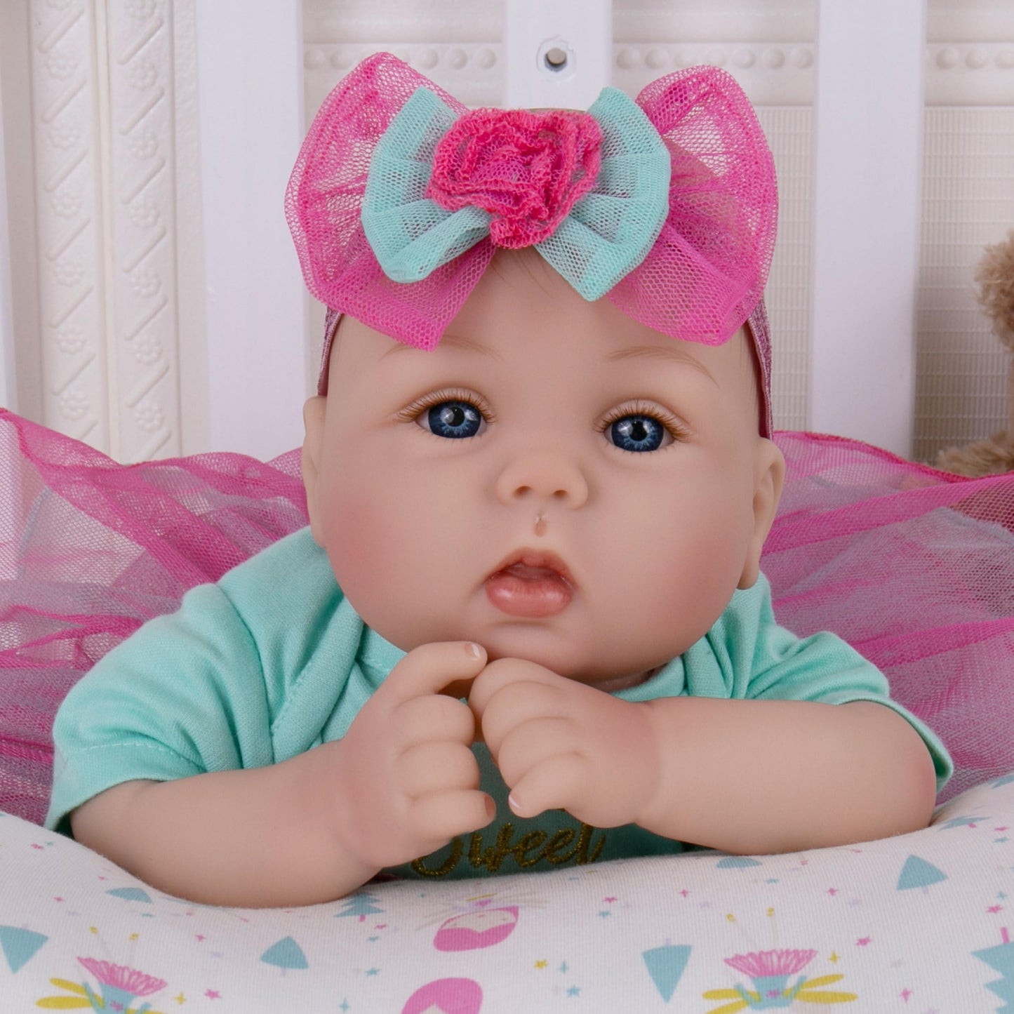 Milidool Lifelike Reborn Baby Doll 18-Inch – Soft Weighted Body Gift Set for Kids 3+